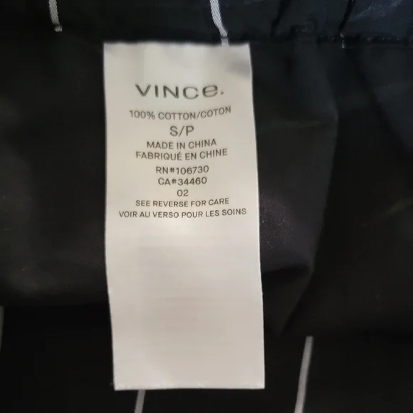 Vince Skinny Stripe Slit Culotte Wide Leg Palazzo Pants Size S - Picture 14 of 16